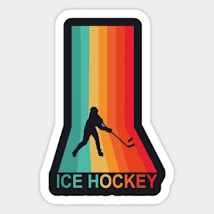 Ice Hockey Winter Sports Player Retro gift shirt Sticker